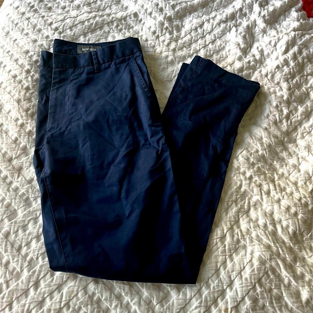 Bonobos navy blue chinos
